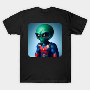 Martian Alien Caricature #11 T-Shirt